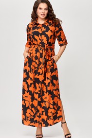 Модель 1930 черный+оранжевый листик Svetlana Style