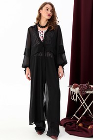 Модель 949-1 чёрный+ромбы бургунди NikVa