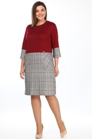 Модель 1494 Бордовый с серым Lady Style Classic