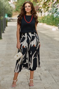 Модель 28683ю черный, молочный, принт VITTORIA QUEEN