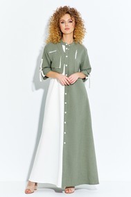 Модель 691 хаки белый Euromoda