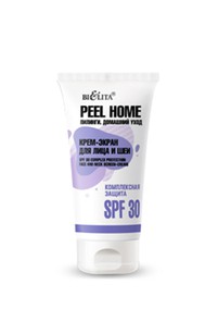 Крем-экран для лица и шеи Комплексная защита SPF 30 Peel Home 30 мл