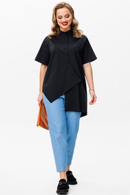 Модель 157 черный+голубой Мублиз