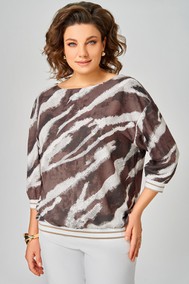 Модель 872.3 молочный шоколад/принт «белая абстракция» Swallow