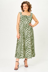 Модель 1268 зелёный+молочный Anastasia MAK