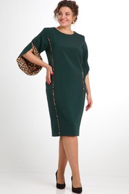 Модель 1043 зеленый+леопард Vilena fashion