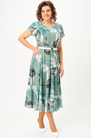 Модель 843.6 мятный/принт «тропические листья» Swallow