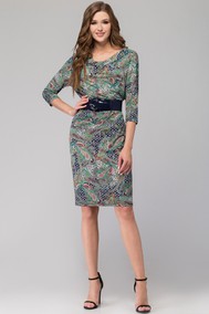 Модель 1093 бежевые узоры+темно-синий Svetlana Style