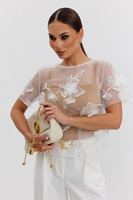 Модель 4444-1 бежевый+ белый Vesnaletto