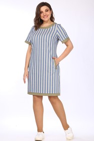 Модель 1427/9 Синий с хаки полосы Lady Style Classic