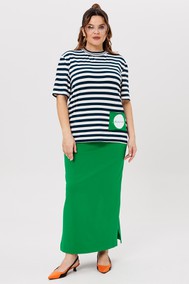 Модель 1405 зелёный + полоска Michel Chic