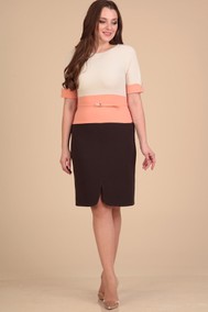 Модель 604 белый+черный+пудра Lady Style Classic