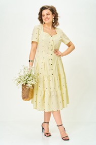 Модель 1668 Светло-Желтый Орхидея Люкс