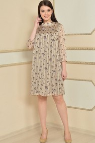 Модель 1594 цветы на бежевом Lady Style Classic