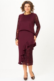 Модель 1336 бордовый Кокетка и К