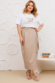 Модель 1376 белый + бежевый Michel Chic