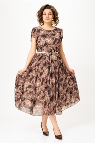 Модель 900 коричнево-бежевый принт «турецкие огурцы» Swallow