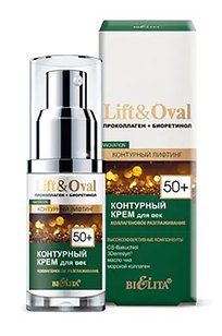 Контурный крем для век «Коллагеновое разглаживание» Lift&Oval 50+ 30 мл