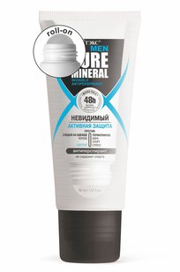 PURE MINERAL MEN Антиперспирант НЕВИДИМЫЙ Активная защита, roll-on