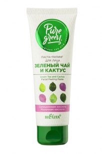 Паста-пилинг для лица «Зеленый чай и кактус»