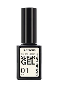 Лак для ногтей Super Gel Camouflage тон:01 :milk