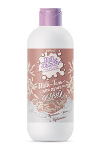 Милк-гель для душа Рисовый Milk moments 400 мл