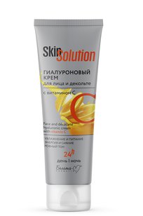 Гиалуроновый крем для лица и декольте с витамином С. Skin Solution 100 г