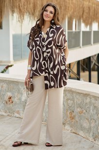 Модель 28923бл шоколадный, бежевый VITTORIA QUEEN