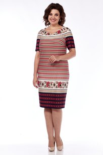 Модель 1035 бежево-бордовый Abbi