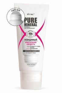PURE MINERAL Антиперспирант НЕВИДИМЫЙ Кристальная свежесть, roll-on